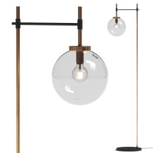 Pottery Barn Camryn Glass Globe Floor Lamp