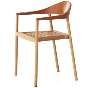 Monza Iroko By Plank Chair