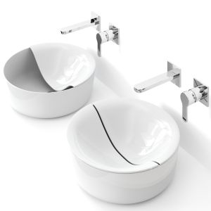 Mizu Coppia Cover By Scarabeo Ceramiche Washbasin