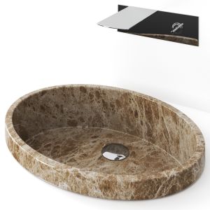 Ellisse Fl By Glass Design Washbasin