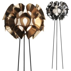 Flora Pewter By Slamp Floor Lamp