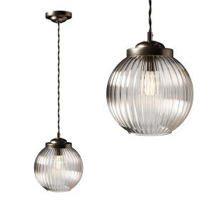 David Hunt - Hanley antique brass pendant light