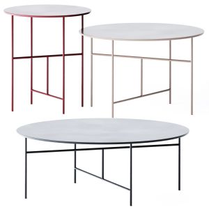 Metal Round Coffee Tables Sen By De Padova