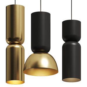 Dark Twocan Pendant Lamps