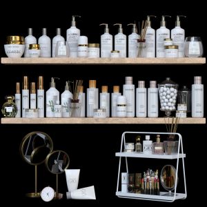 Cosmetics Set For Bathroom Or Beauty Salons