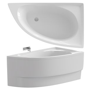 Aquatica Idea White Corner Acrylic Bathtub