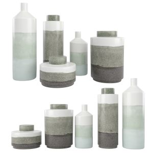 Set 5 Ceramic Pots