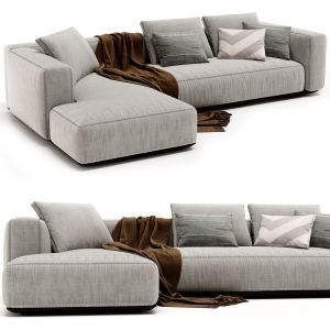 Flexform Grandemare Chaise Longue Sofa