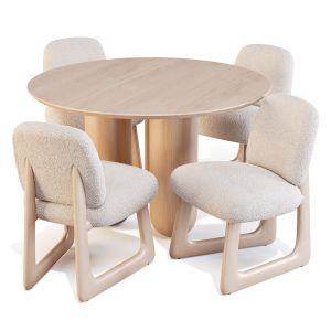 Dining Set: Bling Bling Table And Pula Chairs