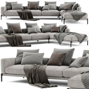 Flexform Romeo Chaise Longue Sofa 03