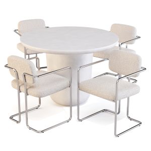 Dining Set: CB2 (lola Table And Marc Chairs)