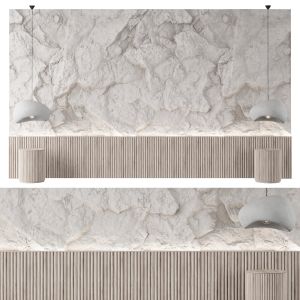 Rock Headboard  Of The Bed Vray