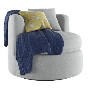 Balboa Upholstered Swivel Armchair