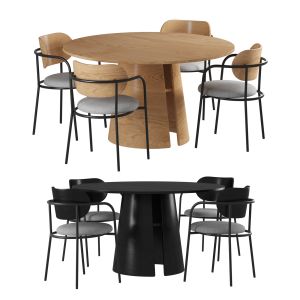 Teulat Table & Char Set - Cep Table&eclipse Chair