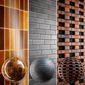 Brick 4k Materials V2-1 - 3 Materials