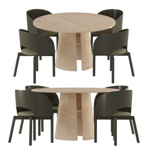 Teulat Table & Char Set - Cep Table & Dam Chair