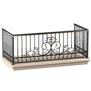 Modern Balcony Forged Fence