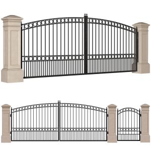 Entrance Driveway Iron Gates Fence