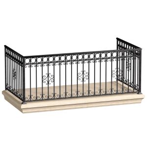 Modern Balcony Forged Fence