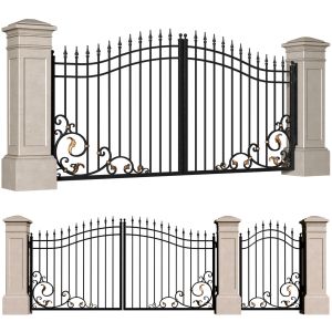 Forged Gates In Classic Style