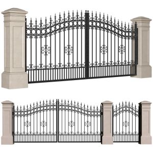 Forged Gates In Classic Style