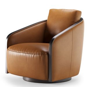 Pomona Leather Swivel Chair