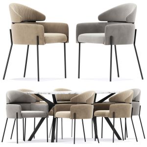 Alexia Kare Armrests Chair Table