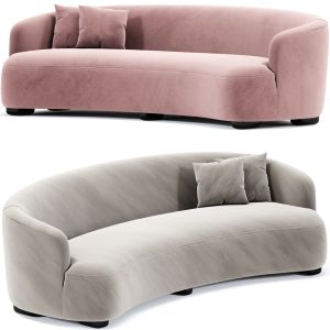 Porada Yves Curved Fabric Sofa