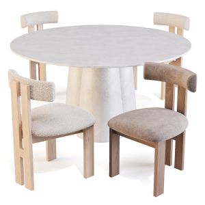 Crate & Barrel Davenport Table And Ceremonie Chair