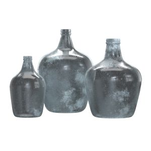 Frosted Recycled Glass Demijohn Vase