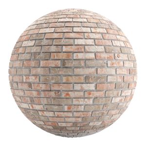 Brick Wall Red Gray Mortar