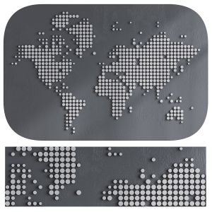 114 World Map Art Mosaic