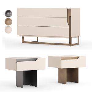 Mirage Chest Of Drawers-bedside Table By Cantori