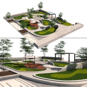 Island Beds Park 3d