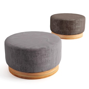 0320 Velvet Pouf