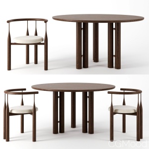 Martini Dining Table & Chair by Steven Bukowski