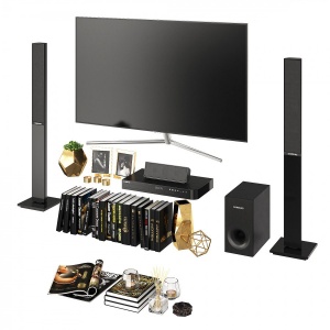 Living Room Black Set