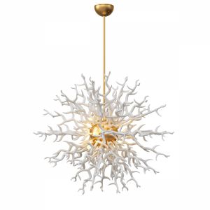 Arteriors Diallo White Chandelier