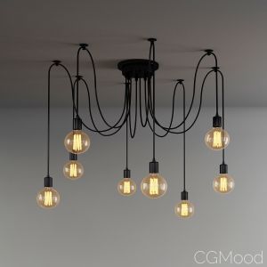 Vintage Nordic Spider Pendant Lamp