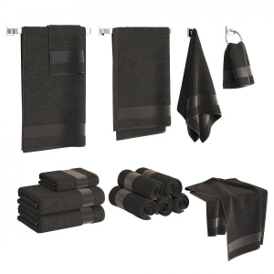 Black Towels Set