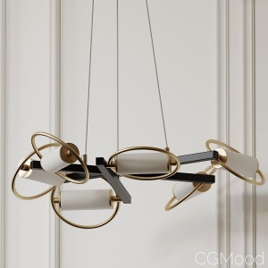 Soft Gold Jersey By Novelty Chandelier