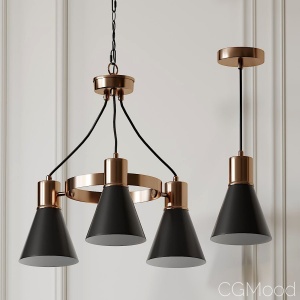 Bullis 1 And 3 Light Shaded Chandelier And Pendant