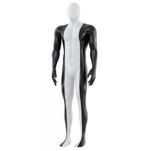 Male Sports Mannequin Black With White Color 115