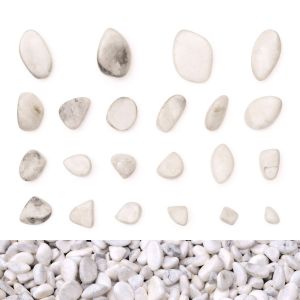 White Marble Pebbles (23 - 67mm)