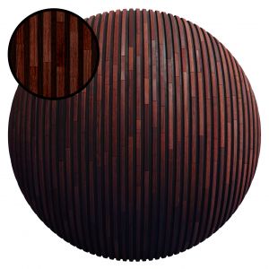 Striped Wood Panel N / Pbr / Png / 4k