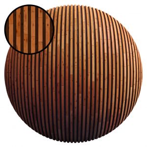 Striped Wood Panel P / Pbr / Png / 4k