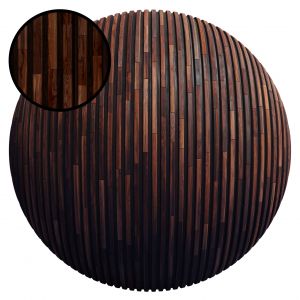 Striped Wood Panel R / Pbr / Png / 4k