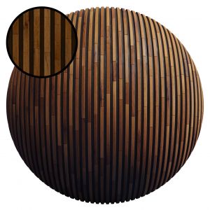 Striped Wood Panel S / Pbr / Png / 4k