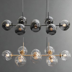 Staggered Glass Chandelier 8 ОТ Imperiumloft