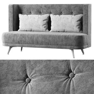 Velour Two-seater Restaurant Sofa Kl016